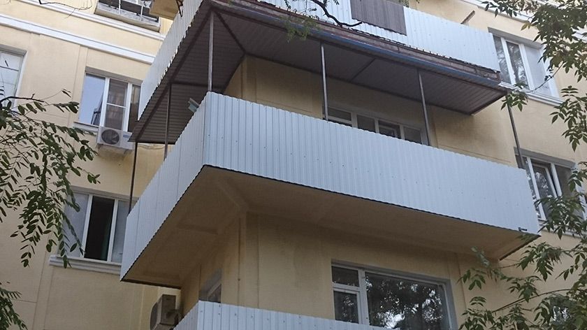 Фото расширение основания балкона